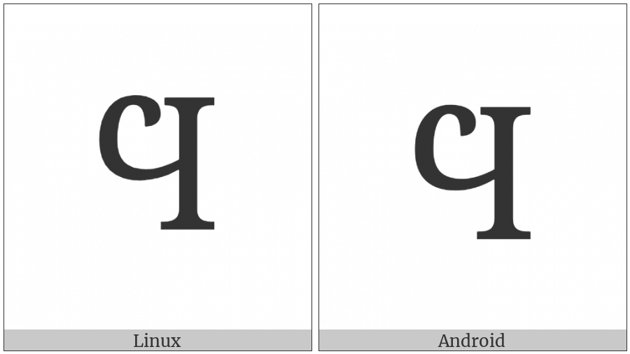 Coptic Capital Letter Fei on various operating systems