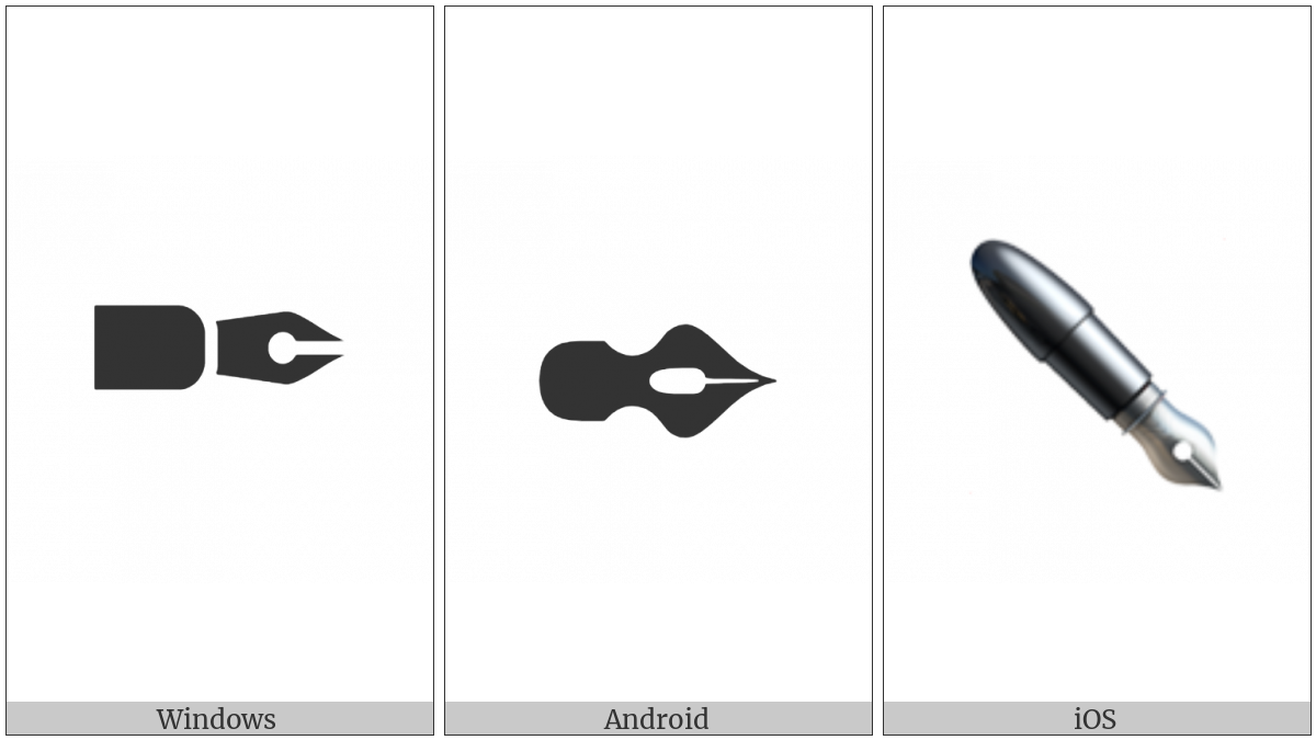 Black Nib on various operating systems