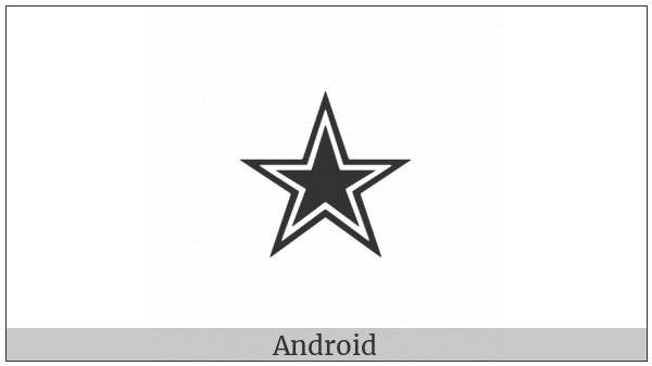 Outlined Black Star on various operating systems