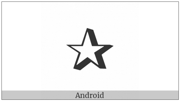 Shadowed White Star on various operating systems