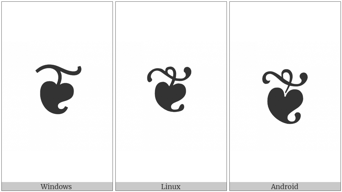 Floral Heart on various operating systems