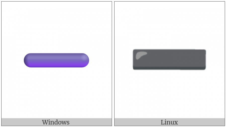Heavy Minus Sign on various operating systems