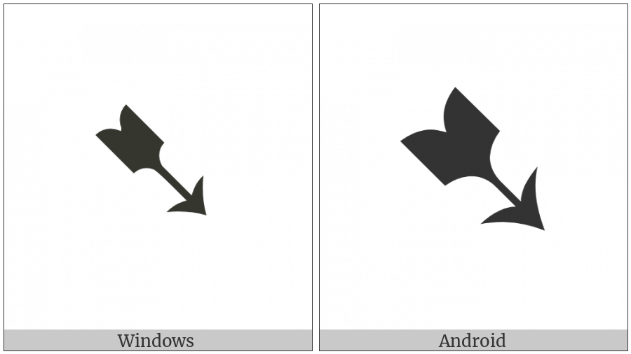 Heavy Black-Feathered South East Arrow on various operating systems
