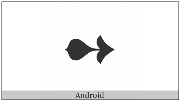 Heavy Teardrop-Shanked Rightwards Arrow on various operating systems