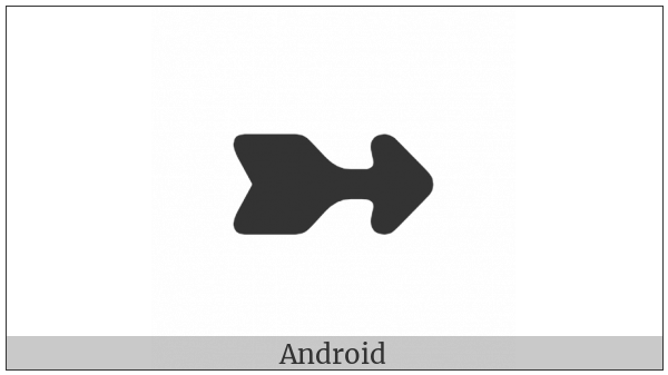 Wedge-Tailed Rightwards Arrow on various operating systems