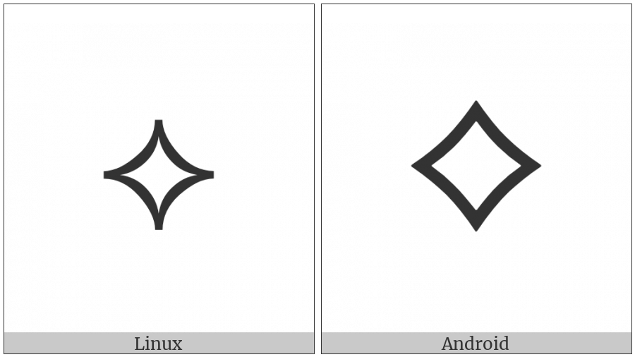 White Concave-Sided Diamond on various operating systems