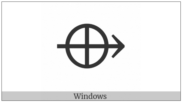 Right Arrow With Circled Plus on various operating systems