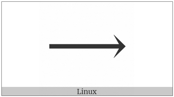 Long Rightwards Arrow on various operating systems
