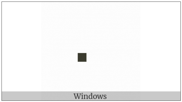 Braille Pattern Dots-3 on various operating systems