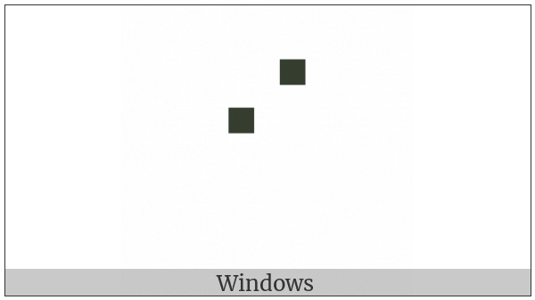 Braille Pattern Dots-24 on various operating systems