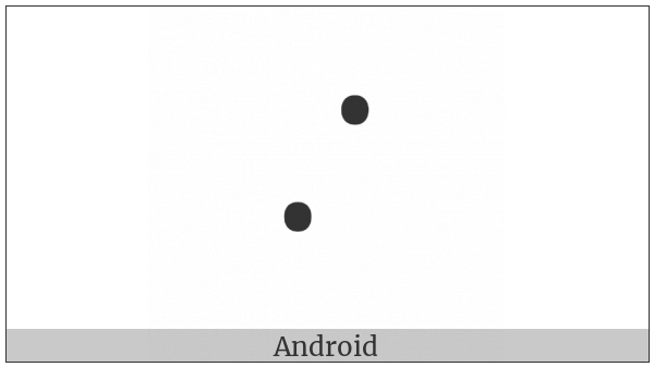 Braille Pattern Dots-34 on various operating systems