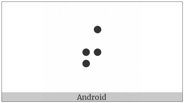 Braille Pattern Dots-3467 on various operating systems