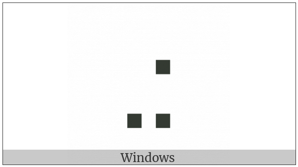 Braille Pattern Dots-578 on various operating systems