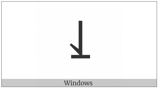 Downwards Harpoon With Barb Left To Bar on various operating systems