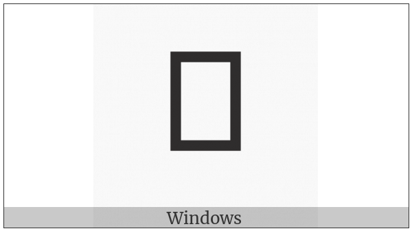 Right White Parenthesis on various operating systems
