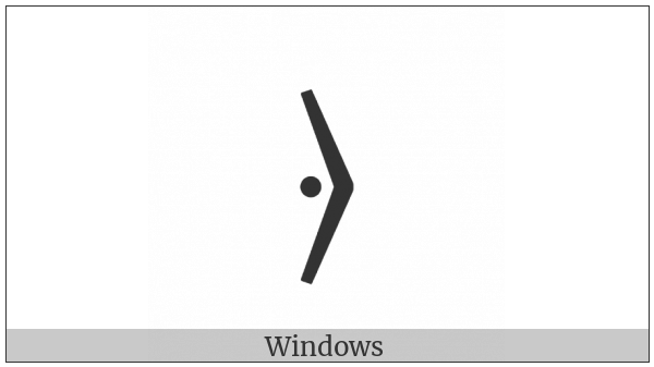 Right Angle Bracket With Dot on various operating systems