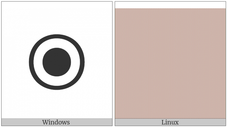 Circled Bullet on various operating systems