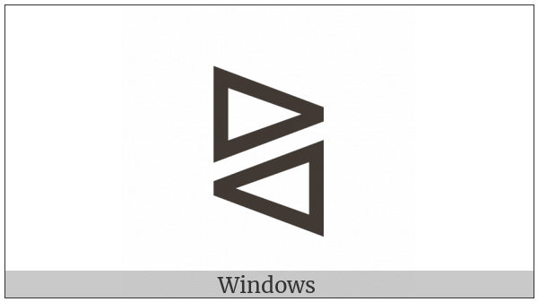 Right Triangle Above Left Triangle on various operating systems