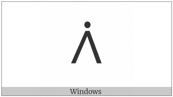 Logical And With Dot Above on various operating systems