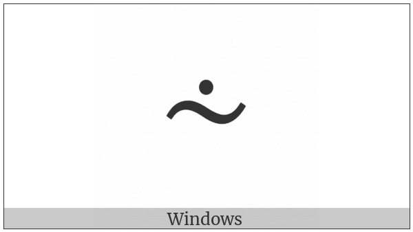 Tilde Operator With Dot Above on various operating systems