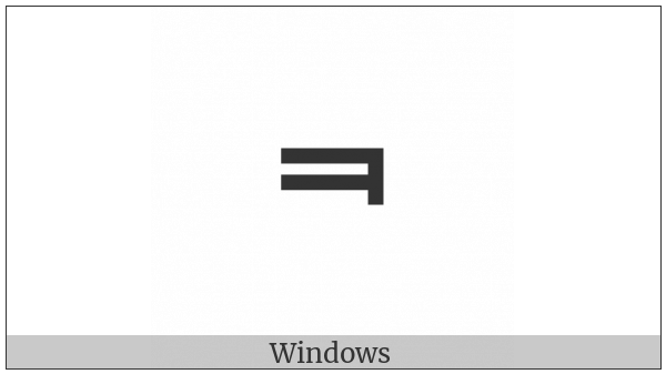 Double Stroke Not Sign on various operating systems