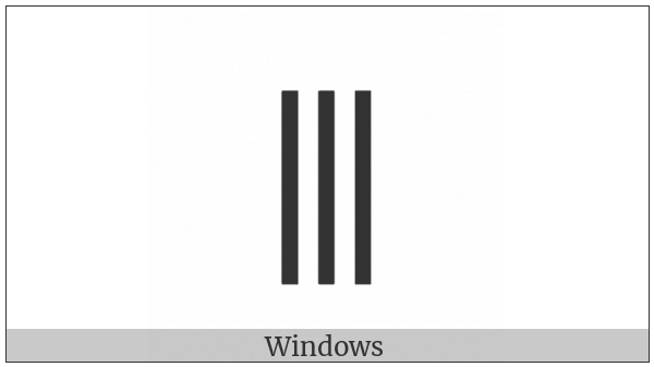 Large Triple Vertical Bar Operator on various operating systems