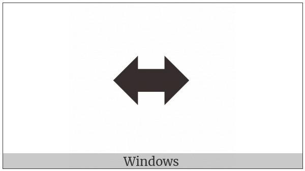 Left Right Black Arrow on various operating systems