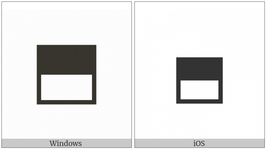 Square With Top Half Black on various operating systems