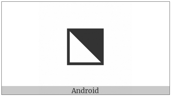 Square With Upper Right Diagonal Half Black on various operating systems