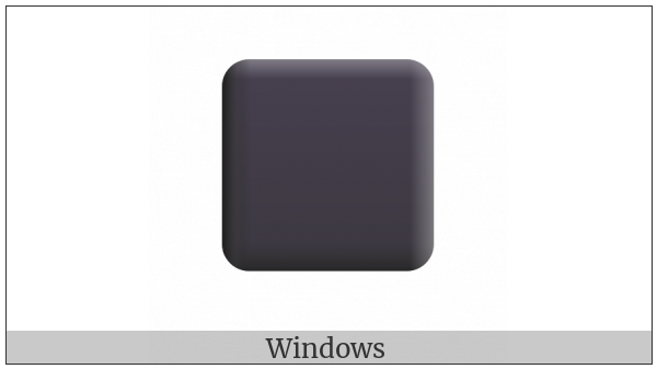 Black Large Square on various operating systems