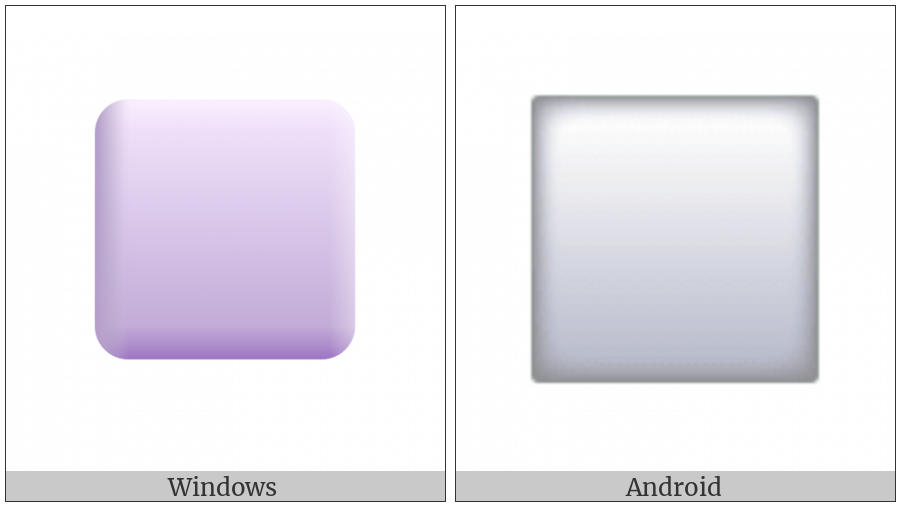 White Large Square on various operating systems