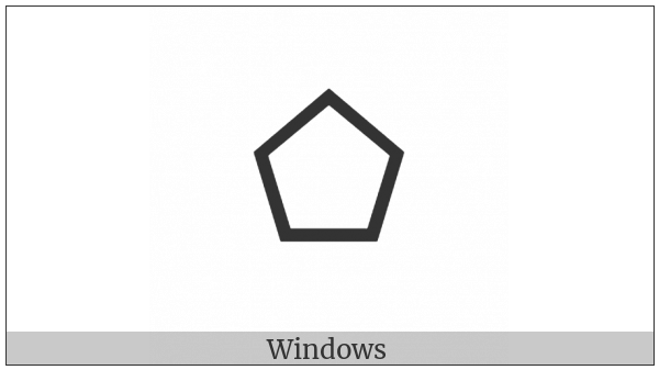 White Pentagon on various operating systems