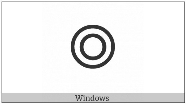 Heavy Circle With Circle Inside on various operating systems