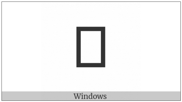 Nushu Character-1B1De on various operating systems