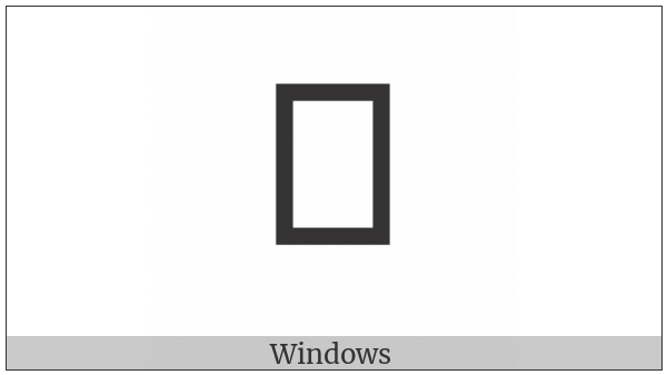 Nushu Character-1B200 on various operating systems
