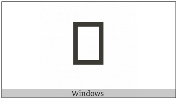 Nushu Character-1B2Aa on various operating systems