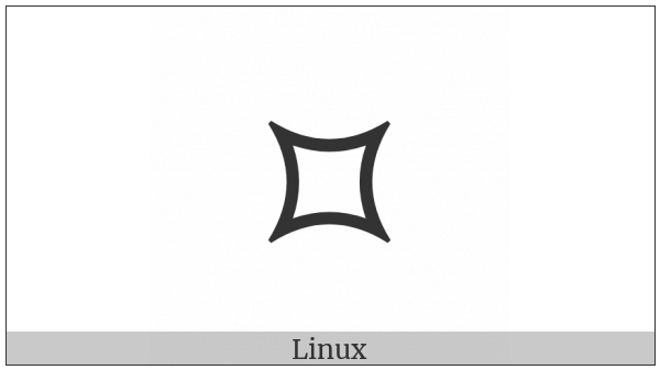 Rotated White Four Pointed Cusp on various operating systems