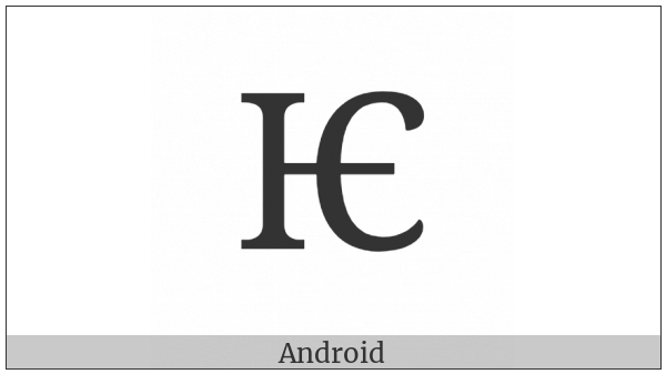 Cyrillic Capital Letter Iotified E on various operating systems