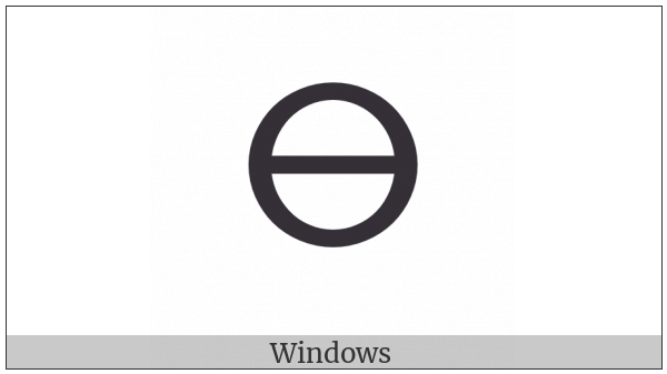 Tifinagh Letter Yab on various operating systems