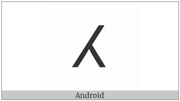Tifinagh Letter Yahh on various operating systems
