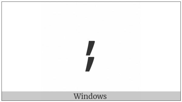 Double Stacked Comma on various operating systems