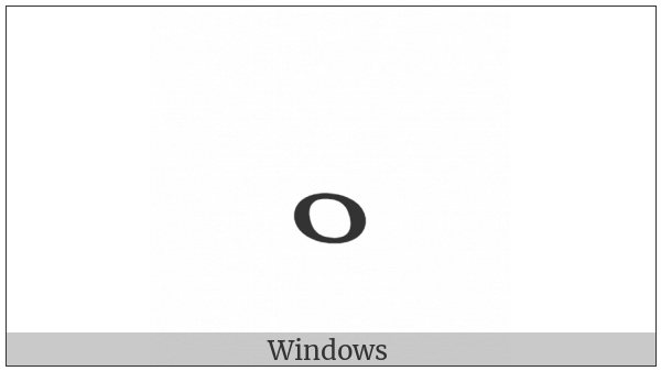 Musical Symbol Whole Note on various operating systems