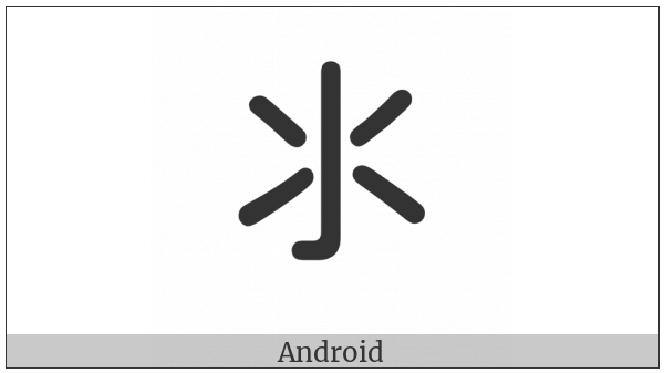 Cjk Radical Water Two on various operating systems