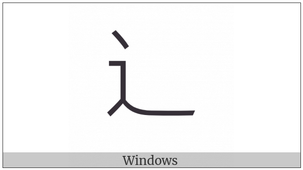 Cjk Radical Simplified Walk on various operating systems