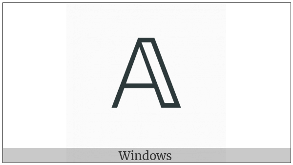 Mathematical Double-Struck Capital A on various operating systems