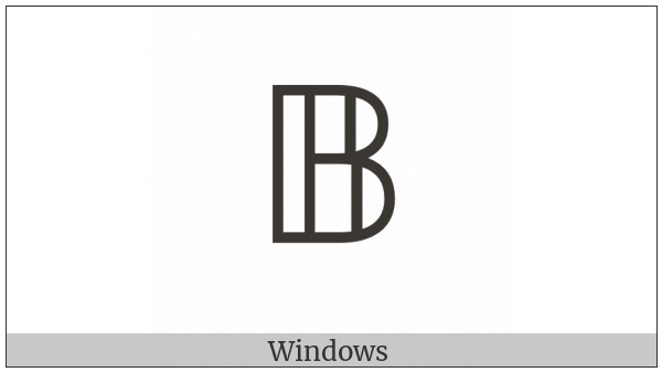 Mathematical Double-Struck Capital B on various operating systems