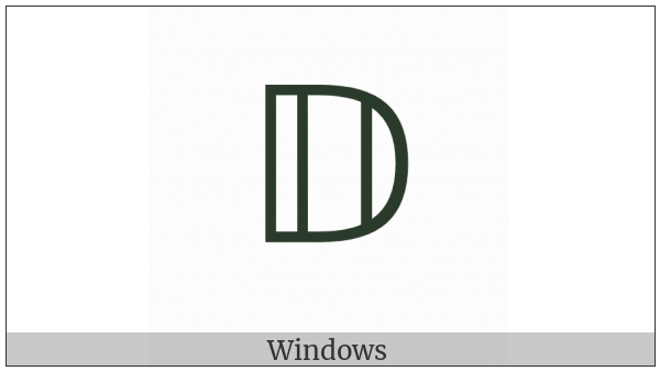 Mathematical Double-Struck Capital D on various operating systems