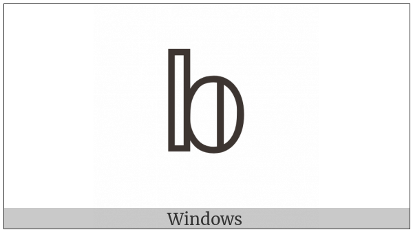 Mathematical Double-Struck Small B on various operating systems