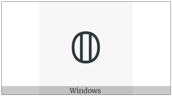 Mathematical Double-Struck Small O on various operating systems