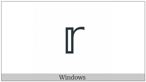 Mathematical Double-Struck Small R on various operating systems